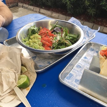 Coyo Taco - Salad and the shrimp tacos are amazing not too fond of the beef I highly recommend fish tacos salsa wasn't that spicy good place good - Mexican Near Me - Miami, Florida