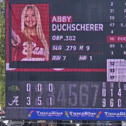 Rhoads Stadium - Today is Senior Day..featuring Abby