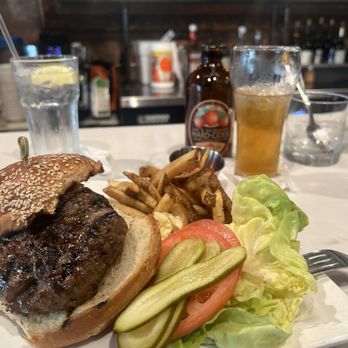Wolf & Lamb Steakhouse - My hamburger with french fries - Steakhouses Near Me - New York, New York Wolf & Lamb Steakhouse - My hamburger with french fries - Steakhouses Near Me - New York, New York
