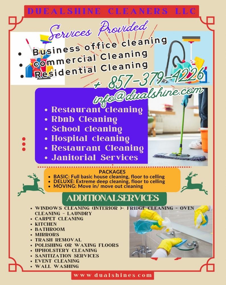 DUALSHINE CLEANERS Boston, Massachusetts Office Cleaning Phone