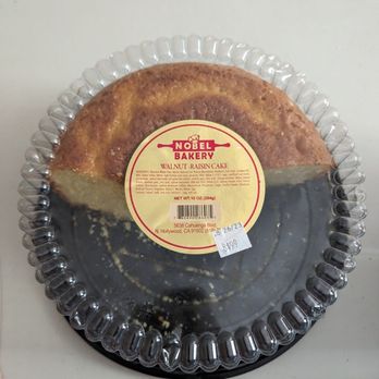 Nobel Bakery - Nobel Bakery "plain" cake and "walnut and raisin" on the label - Bakeries Near Me - North Hollywood, California Nobel Bakery - Nobel Bakery "plain" cake and "walnut and raisin" on the label - Bakeries Near Me - North Hollywood, California