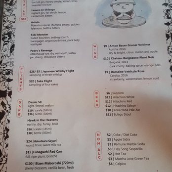 Toki Underground - Drink menu - Ramen Near Me - Washington, DC, District of Columbia Toki Underground - Drink menu - Ramen Near Me - Washington, DC, District of Columbia