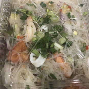 Manow Thai Kitchen - Yum Woonsen Salad... one scallop only - Thai Near Me - Newton, Massachusetts