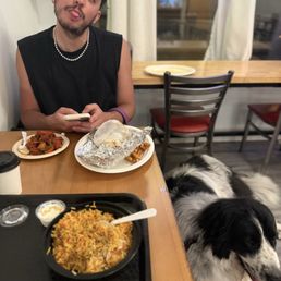 Sam and Groucho dining in.