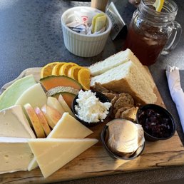 Fruit and cheese plate Fruit and cheese plate