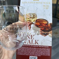 Our glass and ticket to find each table !
