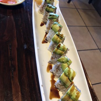 Umi Sushi - Tempura roll with soy sauce drizzled on it - Sushi Bars Near Me - Modesto, California