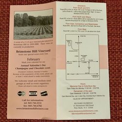 Brimstone Hill Vineyard & Winery - Brochure!