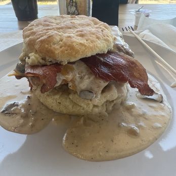 Union Biscuit - Chicken biscuit with mushroom gravy. - Breakfast & Brunch Near Me - Las Vegas, Nevada Union Biscuit - Chicken biscuit with mushroom gravy. - Breakfast & Brunch Near Me - Las Vegas, Nevada