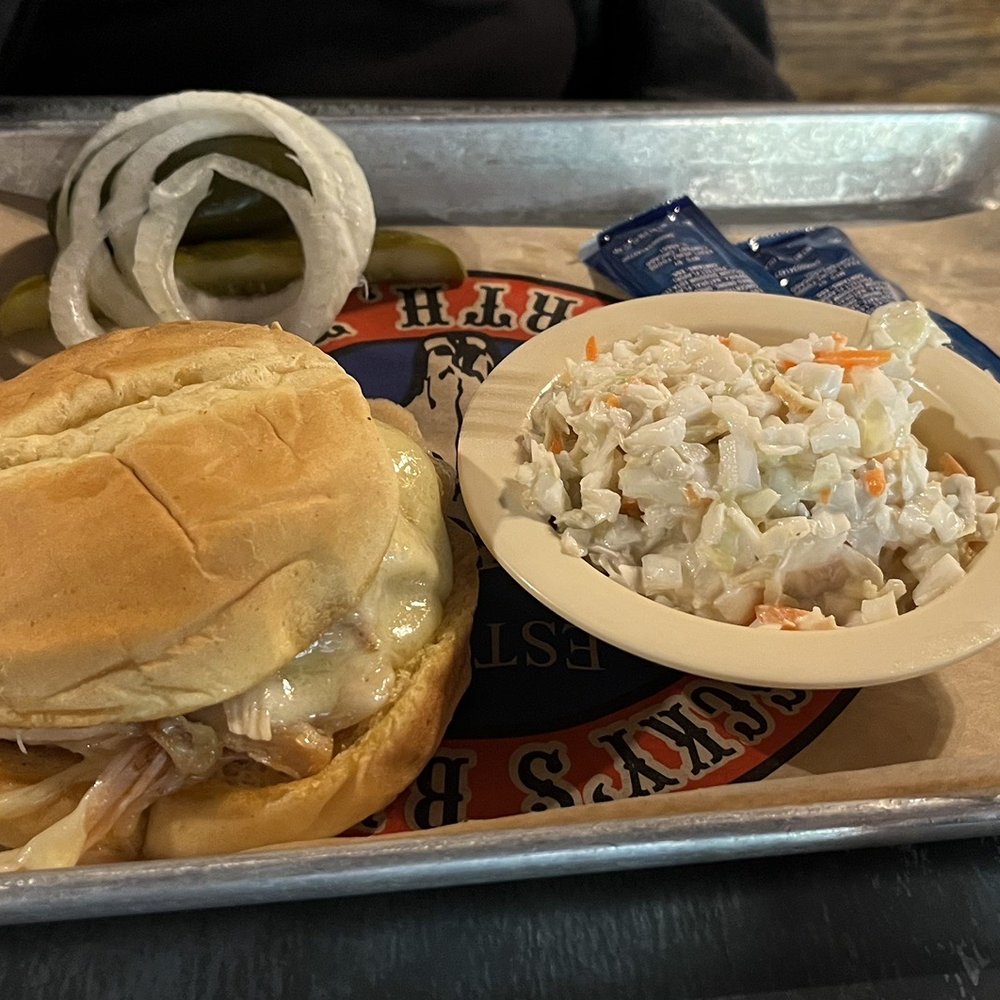 Riscky's BBQ - Turkey sandwich with slaw - Barbeque Near Me - Fort Worth, Texas