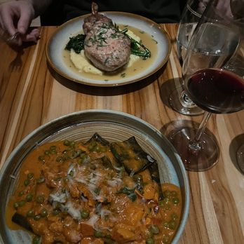 Luna BYOB - Squid ink pacherri and pork chop - Italian Near Me - Philadelphia, Pennsylvania