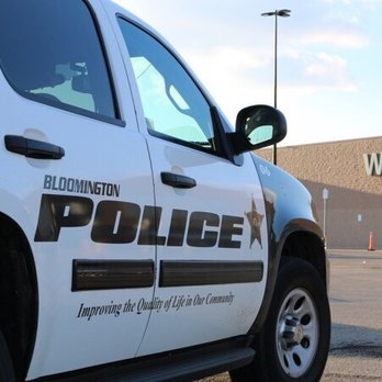 Walmart Supercenter - a police car parked in front of a walmart store - Department Stores Near Me - Bloomington, Illinois