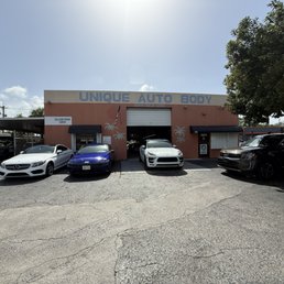 Exterior outside entrance of Unique Auto Body - Fort Lauderdale, Florida Exterior outside entrance of Unique Auto Body - Fort Lauderdale, Florida