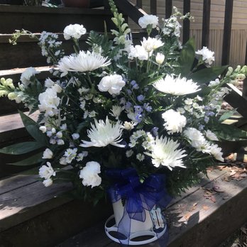 Just A Touch Of Blue Sympathy Floor Basket Yelp