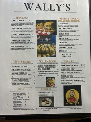 Menu photo 1 Wally’s Greencastle, IN Menu photo 1 Wally’s Greencastle, IN