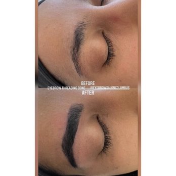 Routine Med Spa - Eyebrow tinting. Dark color was my customer choice. 
We have different colors light to dark available in our salon. - Eyebrow Services Near Me - Columbus, Ohio
