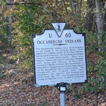 Occaneechi Indians - Occaneechi Indians Historical Marker, Clarksville - Landmarks & Historical Buildings Near Me - Clarksville, Virginia Occaneechi Indians - Occaneechi Indians Historical Marker, Clarksville - Landmarks & Historical Buildings Near Me - Clarksville, Virginia