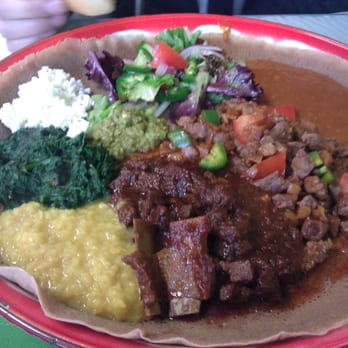 Jebena Cafe - meat combo - Ethiopian Near Me - Seattle, Washington