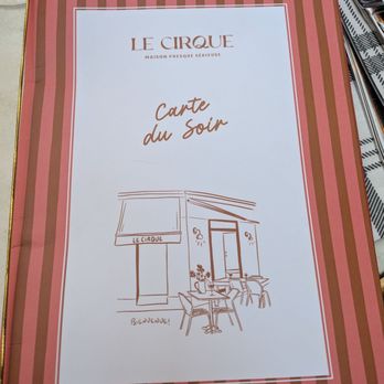 Le Cirque - Menu - Bistros Near Me - Cannes, 06