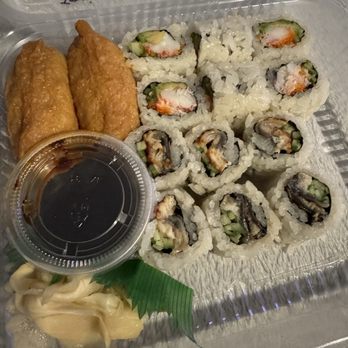 Nishino - Inari, caterpillar roll, and California Roll - no sesame - Sushi Bars Near Me - Seattle, Washington