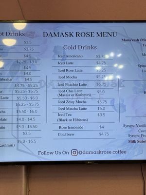 Menu photo 5 Damask Rose Coffee Oakland, CA