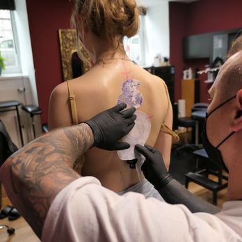 Berlin Ink Tattooing - placement of stencil - Tattoo Near Me - Berlin, BE