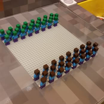 Lego Store - August's build a mini set included a minecraft theme. There were creepers and Steves out. - Toy Stores Near Me - Orland Park, Illinois Lego Store - August's build a mini set included a minecraft theme. There were creepers and Steves out. - Toy Stores Near Me - Orland Park, Illinois