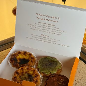Na Tart - sunflower egg tarts: original, matcha creme brulee, corn cheese, tiramisu - Bakeries Near Me - San Diego, California