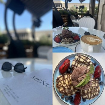 My Cafe and Lounge - Pancakes with Banana and Nutella , chocolate ice cream and berries - Cafes Near Me - Glendale, California My Cafe and Lounge - Pancakes with Banana and Nutella , chocolate ice cream and berries - Cafes Near Me - Glendale, California