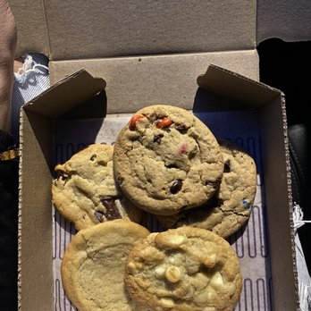 Insomnia Cookies - chocolate chip, m&m, white chocolate & sugar cookie - Desserts Near Me - New Haven, Connecticut Insomnia Cookies - chocolate chip, m&m, white chocolate & sugar cookie - Desserts Near Me - New Haven, Connecticut
