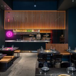 M.Teixeira Soapstone, Marble & Quartz - Soapstone tables at Cote Steakhouse, NYC