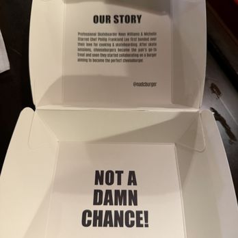 NADC Burger - in the box tells a little history about it! - Burgers Near Me - Fort Worth, Texas NADC Burger - in the box tells a little history about it! - Burgers Near Me - Fort Worth, Texas