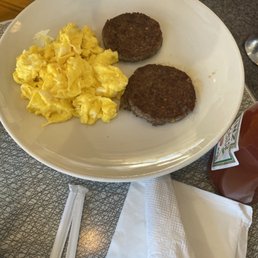 Eggs and sausage Eggs and sausage