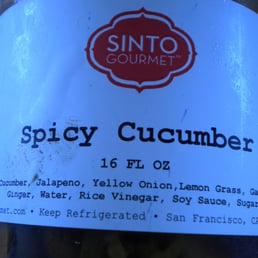 awesome spicy cucumber from Sinto
