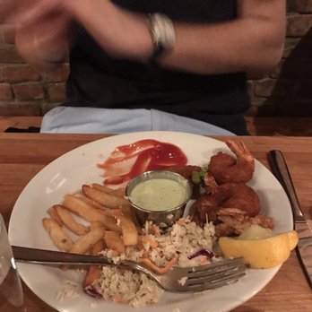 The Fish Friar - Fried shrimp plate with fries and coleslaw - Fish & Chips Near Me - Syracuse, New York