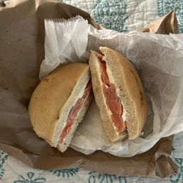Plain Bagel w/ Cream Cheese and Lox