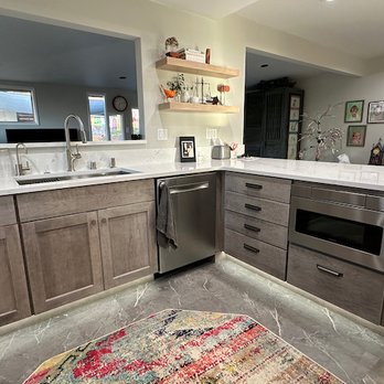 American Home Improvement - Bosch D/W, Sharp Micro, Make Good Sinks workstation sink and  Hansgrohe all brass sink jewelry - General Contractors Near Me - Manhattan Beach, California