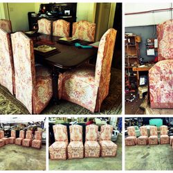De La Rosa Upholstery & Manufacturing - Another set of custom built dinning chairs made in our carpentry room.