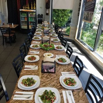 Shish Grill - salad was placed on tables with appetizers - Mediterranean Near Me - San Ramon, California Shish Grill - salad was placed on tables with appetizers - Mediterranean Near Me - San Ramon, California