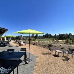 Lifty’s Bar Grill Sandbox - Over looking the ball field.