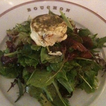 Bouchon - Mixed Greens Salad with Warm Goat Cheese - French Near Me - Yountville, California