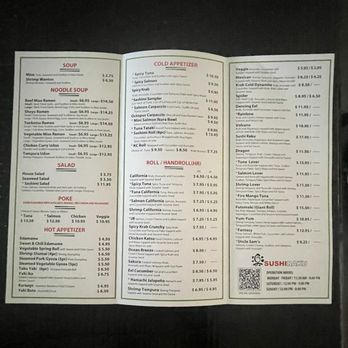 Sushi Raku - Updated Menu 7/6/2025, and just FYI the HR mean Hand Roll not Half Roll. - Japanese Near Me - Tamarac, Florida Sushi Raku - Updated Menu 7/6/2025, and just FYI the HR mean Hand Roll not Half Roll. - Japanese Near Me - Tamarac, Florida