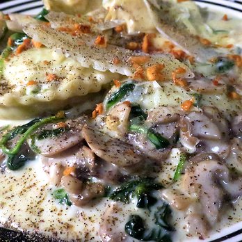 Khristopher's - nice mushrooms with the ravioli dish - Italian Near Me - Minden, Nevada Khristopher's - nice mushrooms with the ravioli dish - Italian Near Me - Minden, Nevada