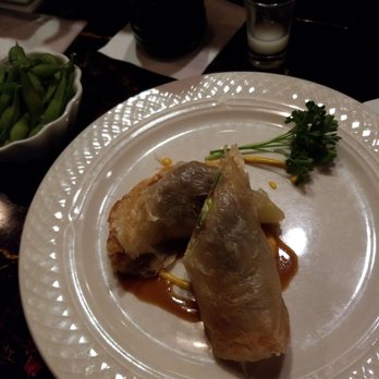 Sweet Ginger - Duck rolls....I'll let you know....doing the business....only a few empty tables left, and its dinner timemm - Asian Fusion Near Me - Vienna, Virginia