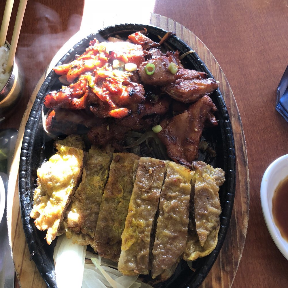 Spoon Bunsik - Combo and Kimchi and fried rice - Korean Near Me - Ewa Beach, Hawaii