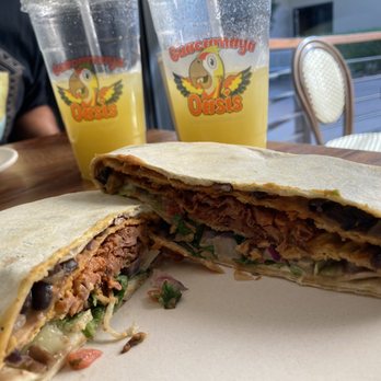 Guacamaya Oasis - Guacamaya Wrap with mango agua - Mexican Near Me - Downey, California Guacamaya Oasis - Guacamaya Wrap with mango agua - Mexican Near Me - Downey, California