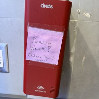 Mr BBQ - Sensor not working at all, meaning no one washes their hands. - Korean Near Me - Fullerton, California