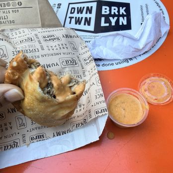 Empanada Loca - Jerk Chicken Empanada - Fast Food Near Me - Brooklyn, New York Empanada Loca - Jerk Chicken Empanada - Fast Food Near Me - Brooklyn, New York