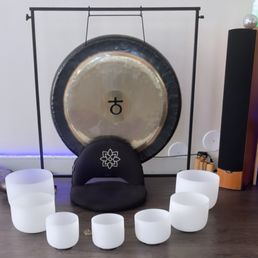 Sound bath set up Sound bath set up