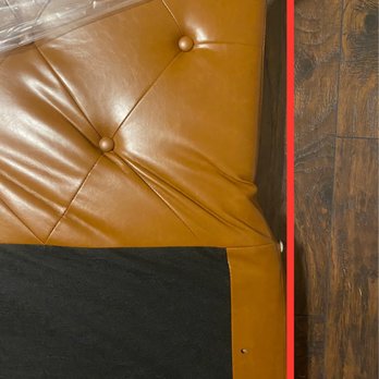 Loveseat Online Auctions - Front side of the frame. Supposed to be straight - Auction Houses Near Me - San Diego, California